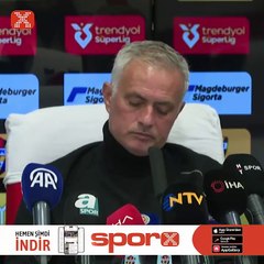 Jose Mourinho: "Yabancı hakem olsa ikinci devreye çıkmazdı"