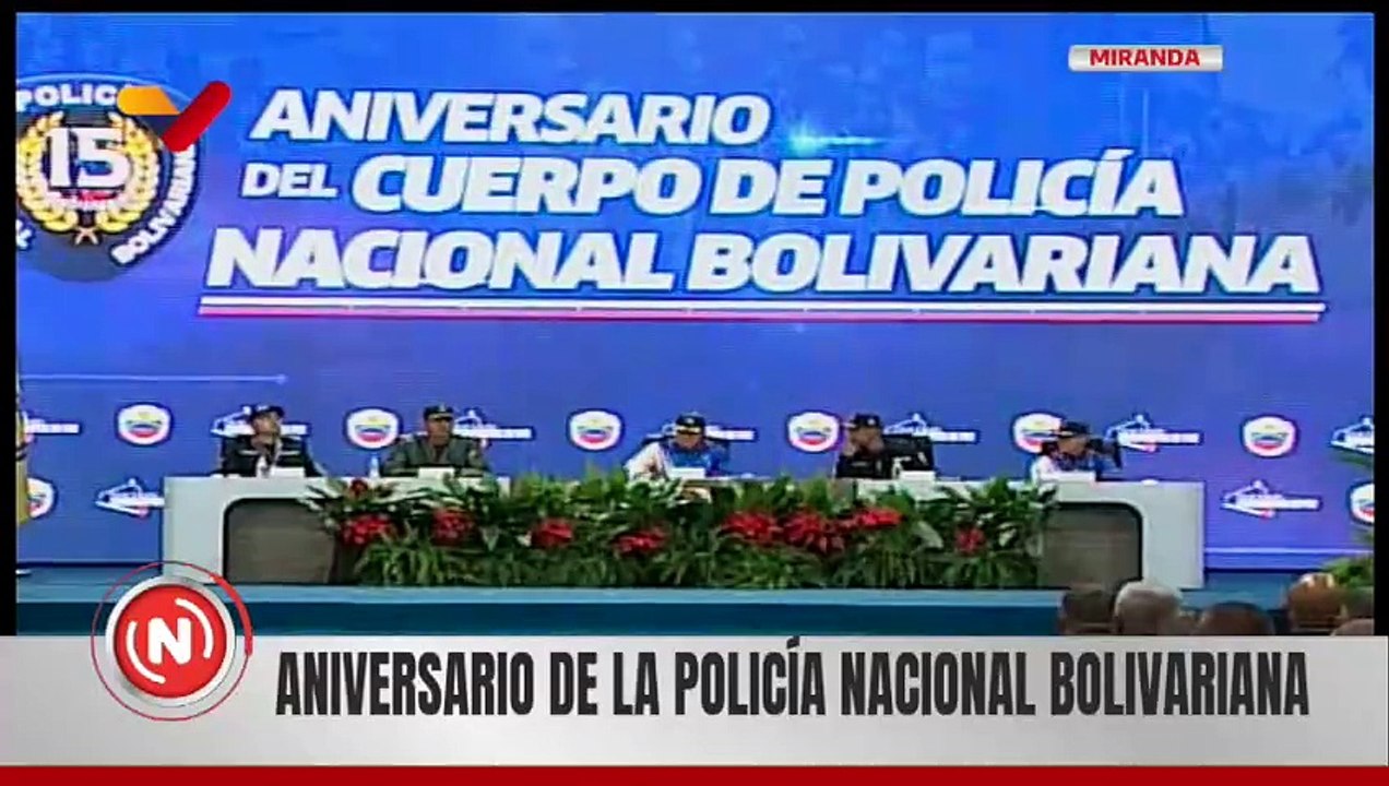 Vpdte. Sectorial Diosdado Cabello lidera XV Aniversario del Cuerpo de Policía Nacional Bolivariana