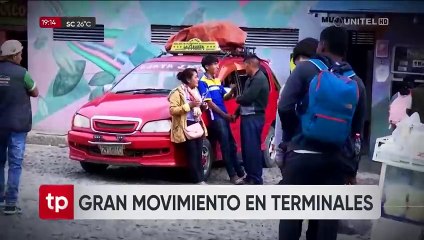 Precios de pasajes están al máximo de lo permitido por la ATT en la Terminal de buses de La Paz