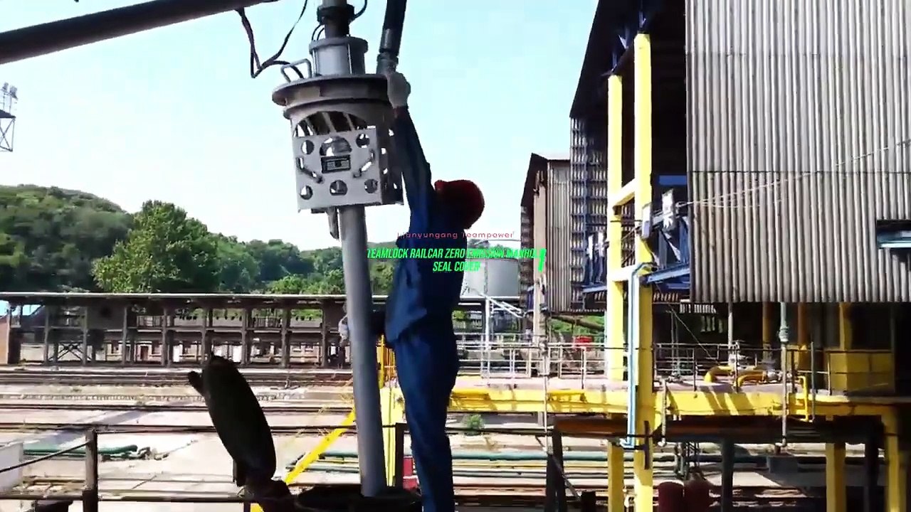 China Innovation Revealed|Railcar Top Loading Arm with Vapor Recovery-Zero Emission Manhole Cover-Patent pending|Lianyungang  Teampower Technology Development Co Ltd|https://lygteampower.com