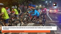 Se realizó un nuevo encuentro de cicloturismo nocturno en la ciudad de Posadas