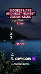 Biggest Liar & most Honest Zodiac Signs #zodiac #zodiacsigns #astro #astrology #horoscope