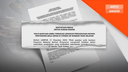 Prasarana buat laporan polis, kesal insiden bentuk kekerasan