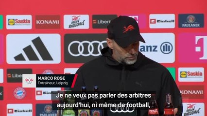 Leipzig - Rose ne veut pas parler football et envoie ses pensées et prières aux habitants de Magdebourg
