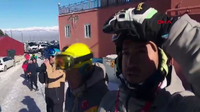 Palandöken Dağı'nda, Judo Milli Takımı antrenman yaparken çığ düştü