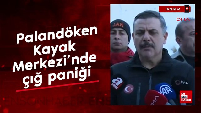 Palandöken Kayak Merkezi'nde çığ paniği