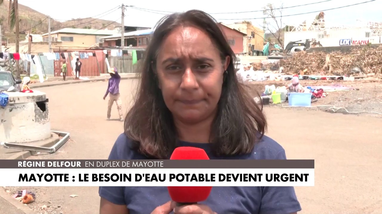 Mayotte : le besoin d’eau potable devient urgent sur l’archipel, rapporte Régine Delfour