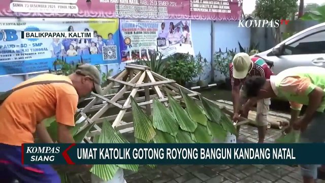 Umat Katolik Gereja Santo Martinus Balikpapan Bergotong Royong Sambut Natal