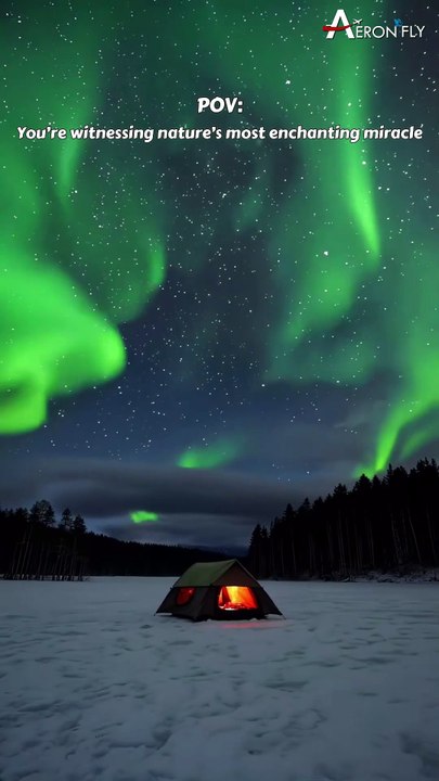 🌌 Experience the wonders of the Northern Hemisphere’s magical light show! 🌌 | AeronFly | Make Your Safar Suhana