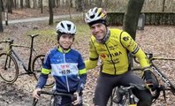 Cycling - Wout van Aert in action... his last training before cyclo-cross debut in Mol the 23th december !