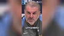 'I'm just a naughty little boy' - Postecoglou