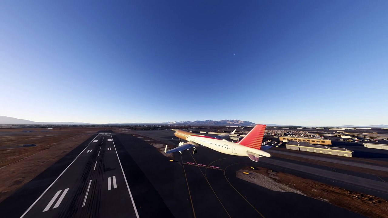 Vibrant Takeoff: Pacifica Airlines A321 at Salt Lake City International Airport (SLC), USA #flights #fly #flightlovers #Canada #USA #Japan  #aviation #flying #FlyingLovers #aviationlovers