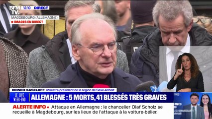 Reiner Haseloff (ministre-président de la région Saxe-Anhalt): "Ce lieu est entré dans l'histoire tragique de la ville de Magdebourg"