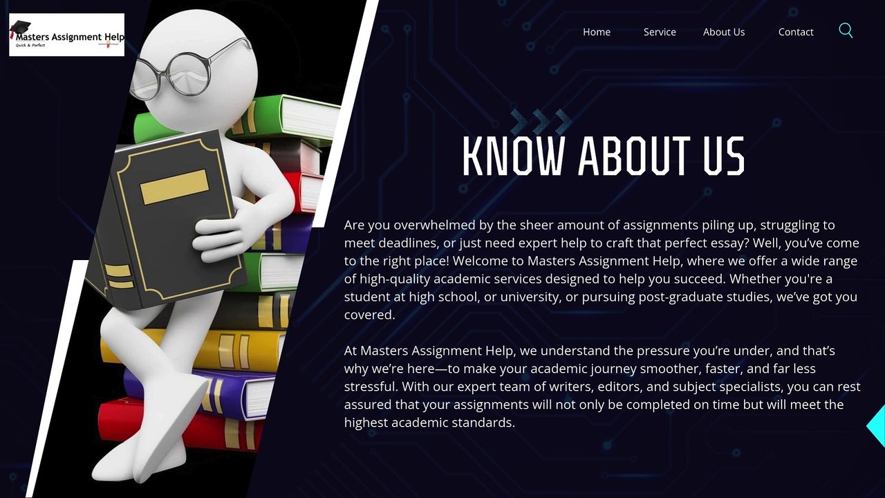 Masters Assignment Help Your Go-To Hub for Stress-Free Assignments