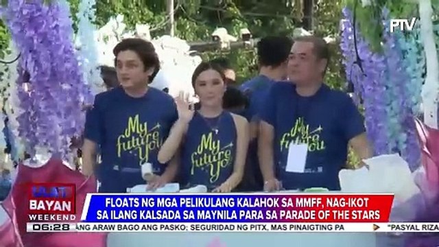 Parade of the Stars para ibida ang mga kalahok sa MMFF, umarangkada sa ilang kalsada ng Maynila