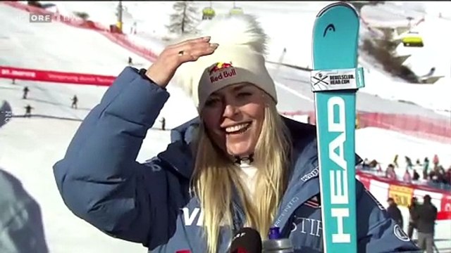 Lindsey Vonn - St.Moritz Super G Interview