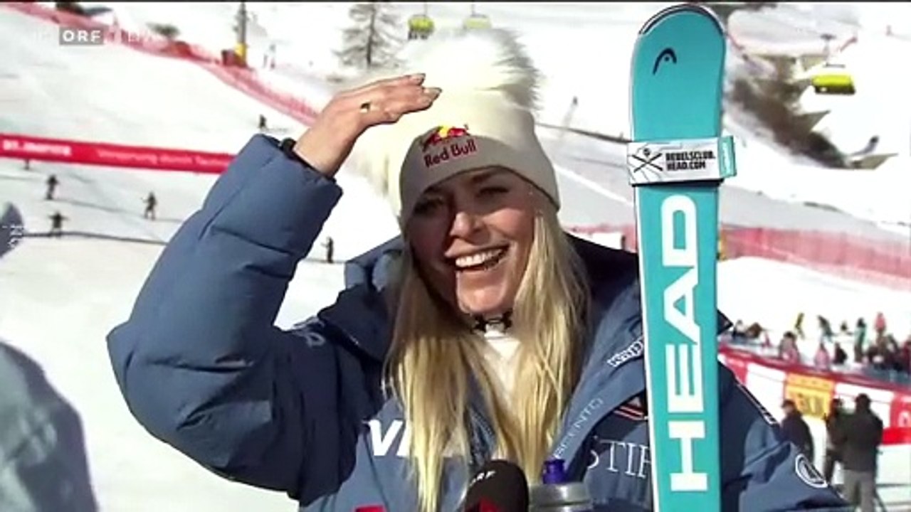 Lindsey Vonn - St.Moritz Super G Interview