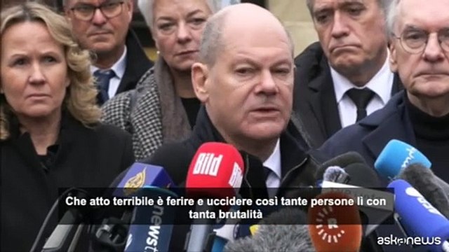 Olaf Scholz condanna il terribile atto al mercatino di Natale
