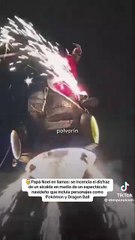 Un alcalde disfrazado de "Papá Noel" casi se arde en llamas en pleno desfile navideño