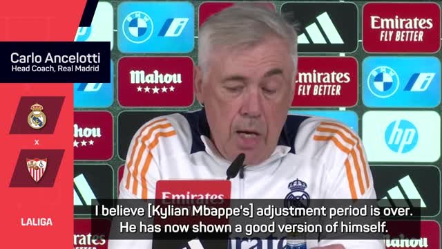 Ancelotti adamant Mbappe has adapted to LaLiga despite woes
