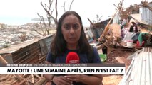 Mayotte : l'un des bidonvilles de Mamoudzou complètement dévasté après le passage du cyclone Chido