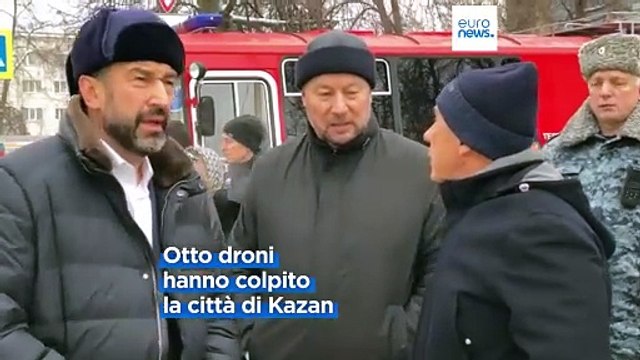 Russia, attacco ucraino sulla città di Kazan, distrutti diversi edifici residenziali