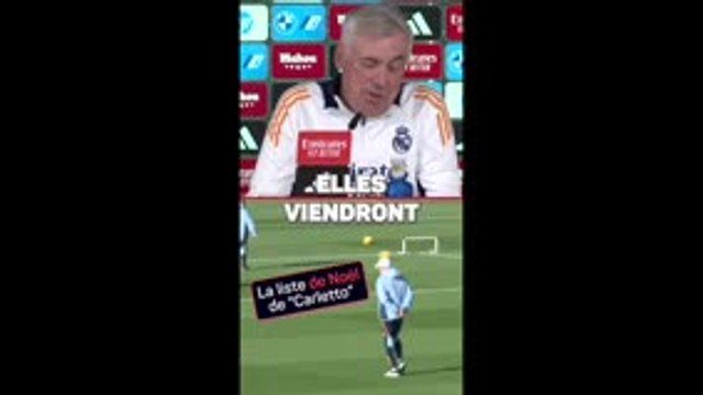 Real Madrid - La liste de Carlo Ancelotti au Père Noël