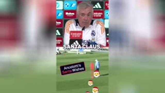 Ancelotti reveals what he wants from Santa