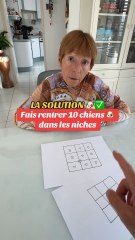 L’ÉNIGME DES 10 CHIENS 🐶 ( la solution ✅ )