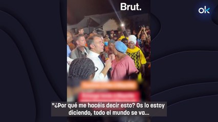 Macron la lía tras un ciclón: "¡Si esto no fuera Francia estarías 10.000 veces más en la mierda!"