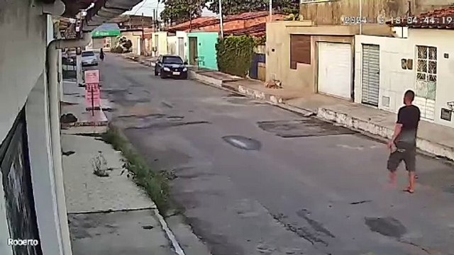 Suspeito logo após crime no Benedito Bentes