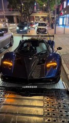 A Pagani zonda760 with two license plates that will soon enter the mainland #PaganiZondamy