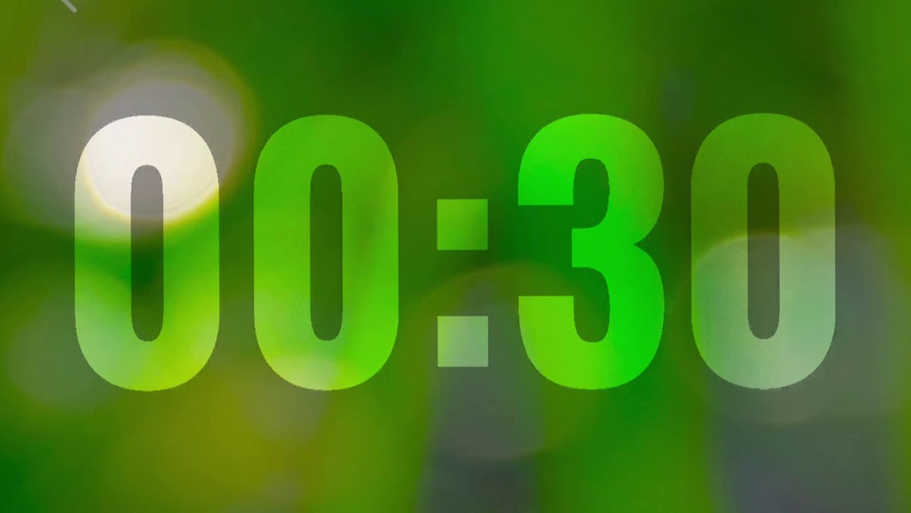 30 Second Countdown Timer in (4k)