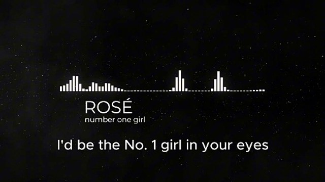 🎵 ROSÉ - Number One Girl (Lyrics Video) 🎵 slowed +lyrics