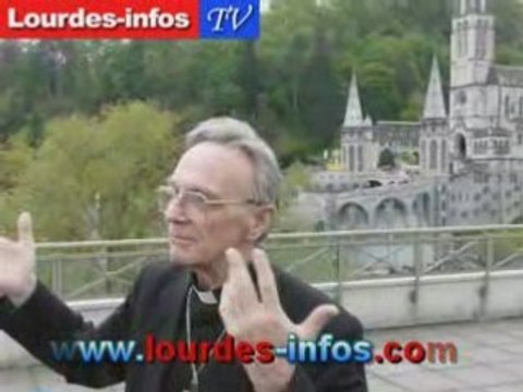 Mgr Jacques Perrier visite de Benoît XVI à Lourdes