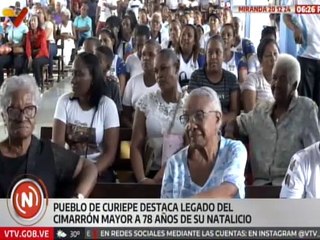 Miranda I Pueblo de Curiepe rinde homenaje al Cimarron Mayor, Aristóbulo Isturis en sus 78 años