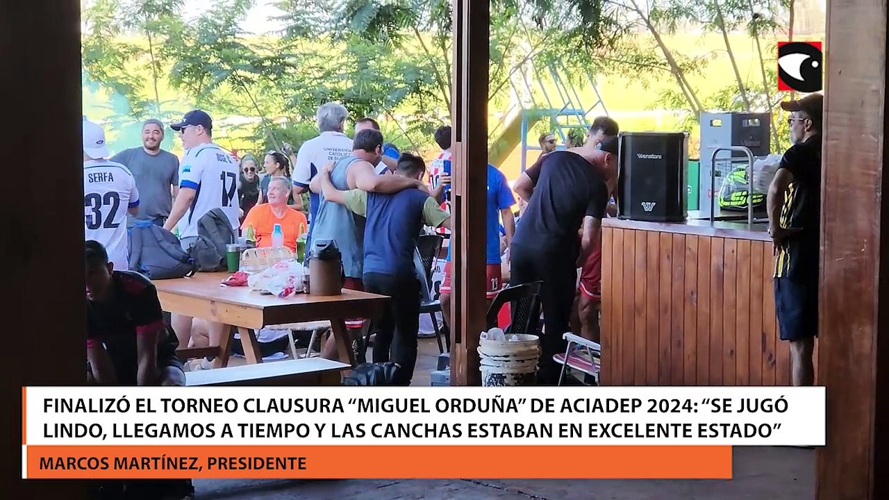 Finalizó el Torneo Clausura “Miguel Orduña” de ACIADEP 2024 “Se jugó lindo, llegamos a tiempo y las canchas estaban en excelente estado”