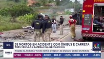 38 mortos em acidente em Minas Gerais na BR-116