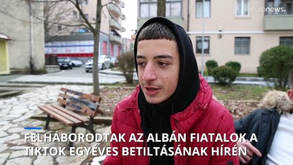 Felháborodtak a fiatalok a TikTok közösségi média oldal egyéves betiltása miatt Albániában