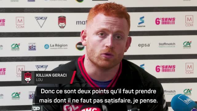 LOU - Geraci : Deux points qu’il faut prendre mais dont il ne faut pas satisfaire