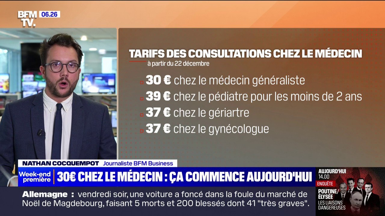 Généralistes, pédiatres, spécialistes: les nouveaux tarifs de consultation entrent en vigueur dès ce 22 décembre