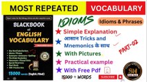 English idioms made easy: Blackbook  vocabulary explained | Part 2| #idioms #blackbookvocabulary