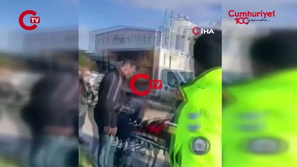 Bursa'da faciadan dönüldü! Kırmızı ışıkta geçince dereye uçtu 2 yaralı