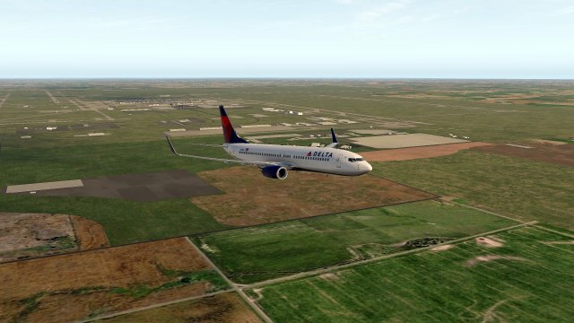 Glimmering Takeoff: Delta Boeing 737 at Denver International Airport (DEN), Denver, USA #flights #fly #flightlovers #Canada #USA #Japan #aviation #flying #FlyingLovers #aviationlovers