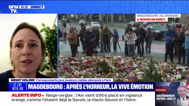 Je crois qu'on est encore dans l'émotion, dans le choc : Birgit Holzer, correspondante allemande à Paris, réagit à l'attaque de Magdebourg qui a fait au moins cinq morts