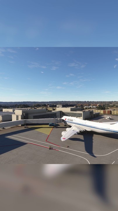 Passenger Boarding Bridge: Air China 747-8 at San Diego International Airport (SAN), San Diego, USA #flights #fly #flightlovers #Canada #USA #Japan  #aviation #flying #FlyingLovers #aviationlovers