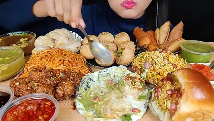 ASMR_DAHIPURI,PANIPURI,CHOWMEIN,CHICKEN_MOMO,_DABELI,SAMOSA_STREETFOOD_FOOD_EATING_VIDEOS_Spiceasmr(360p)