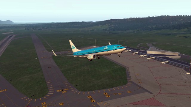 Luminous Takeoff: KLM Boeing 737 at Bilbao Airport (BIO), Bilbao, Spain #flights #fly #flightlovers #Canada #USA #Japan #aviation #flying #FlyingLovers #aviationlovers