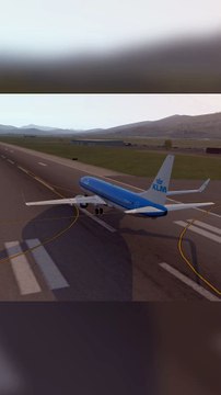 Radiant Takeoff: KLM Boeing 737 at Bilbao Airport (BIO), Bilbao, Spain #flights #fly #flightlovers #Canada #USA #Japan #aviation #flying #FlyingLovers #aviationlovers