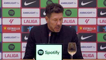 Atlético - Simeone : "À l'hôtel, j'ai dit que nous allions avoir besoin de tout le monde"